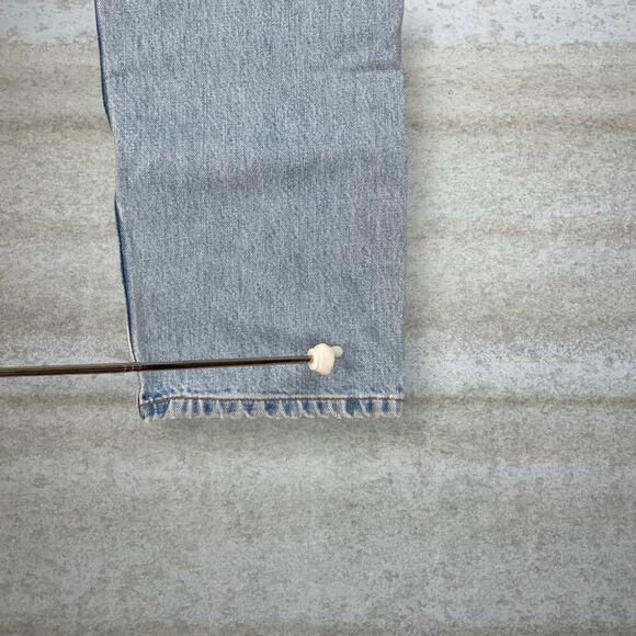 Vintage 90s Levis Jeans 505 36x30 Regular Straight Leg Fit Light Wash Cotton - Picture 6 of 7